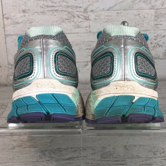 Brooks Adrenaline GTS 16 ~ Women's Size 9.5 B Sixteenth Edition Teal Grey Mint - Picture 6 of 10